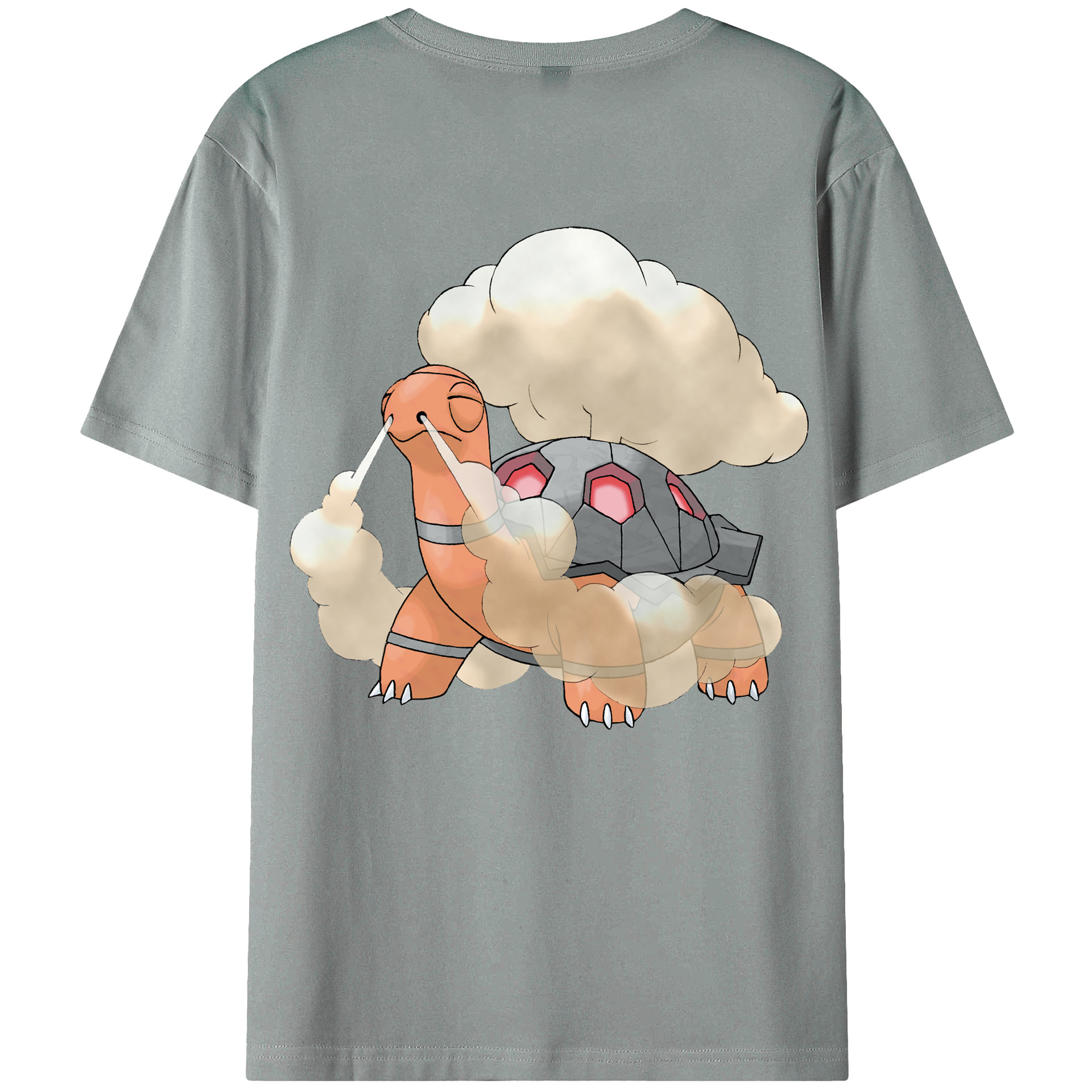 （画像用） ポケットモンスター Pokémon 綿100％ メンズ半袖Tシャツ（バックプリント） 通気性